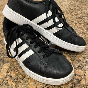 Adidas Black and White Women's Sneakers